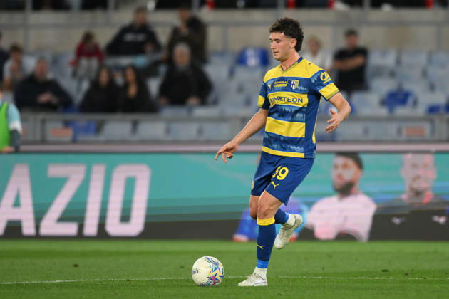 Foto IPP Roberto Ramaccia Roma 4 4 2026 Campionato di Calcio Serie A 2025 2026 Lazio vs Parma Nella foto Alessandro Circati of Parma in azione palla al piede Italy Photo Press - World Copyright Roma italy Italia ITALY Copyright: xR4924_italyphotopressx