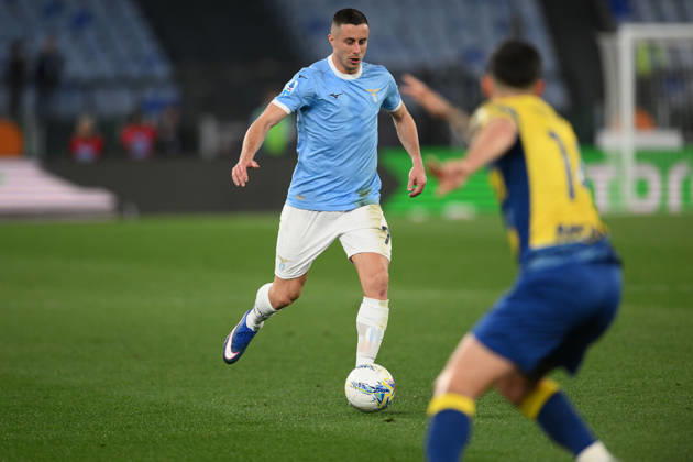 Foto IPP Roberto Ramaccia Roma 4 4 2026 Campionato di Calcio Serie A 2025 2026 Lazio vs Parma Nella foto Adam Marusic of SS Lazio in azione palla al piede Italy Photo Press - World Copyright Roma italy Italia ITALY Copyright: xR4924_italyphotopressx