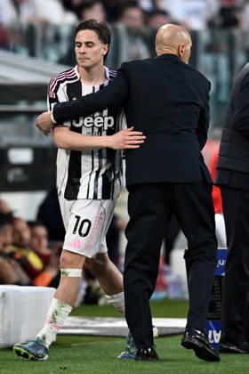Db Torino 06 04 2026 - campionato di calcio serie A Juventus-Genoa foto Daniele Buffa Image nella foto: Luciano Spalletti-Kenan Yildiz