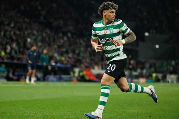 Maxi Araujo seen during UEFA Champions League quarterfinal game between teams of Sporting CP and Arsenal FC at Estadio Jose Alvalade (Maciej Rogowski Ball Raw Images) Lisbon Estadio Jose Alvalade Portugal Copyright: xMaciejxRogowskix MaciejRogowskiSportingArsenal252634