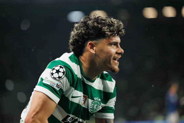 Maxi Aurajo seen during UEFA Champions League quarterfinal game between teams of Sporting CP and Arsenal FC at Estadio Jose Alvalade (Maciej Rogowski Ball Raw Images) Lisbon Estadio Jose Alvalade Portugal Copyright: xMaciejxRogowskix MaciejRogowskiSportingArsenal252635