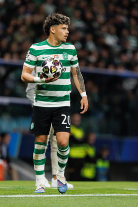 Maxi Araujo seen during UEFA Champions League quarterfinal game between teams of Sporting CP and Arsenal FC at Estadio Jose Alvalade (Maciej Rogowski Ball Raw Images) Lisbon Estadio Jose Alvalade Portugal Copyright: xMaciejxRogowskix MaciejRogowskiSportingArsenal252686