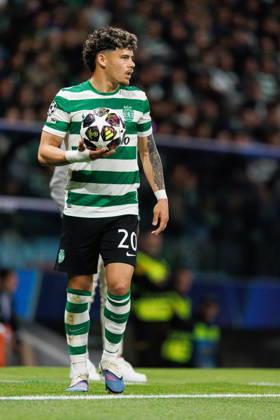 Maxi Araujo seen during UEFA Champions League quarterfinal game between teams of Sporting CP and Arsenal FC at Estadio Jose Alvalade (Maciej Rogowski Ball Raw Images) Lisbon Estadio Jose Alvalade Portugal Copyright: xMaciejxRogowskix MaciejRogowskiSportingArsenal252687