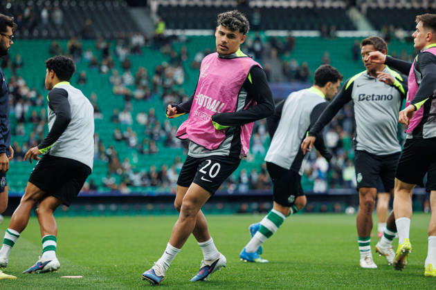 Maxi Araujo seen during UEFA Champions League quarterfinal game between teams of Sporting CP and Arsenal FC at Estadio Jose Alvalade (Maciej Rogowski Ball Raw Images) Lisbon Estadio Jose Alvalade Portugal Copyright: xMaciejxRogowskix MaciejRogowskiSportingArsenal2526303