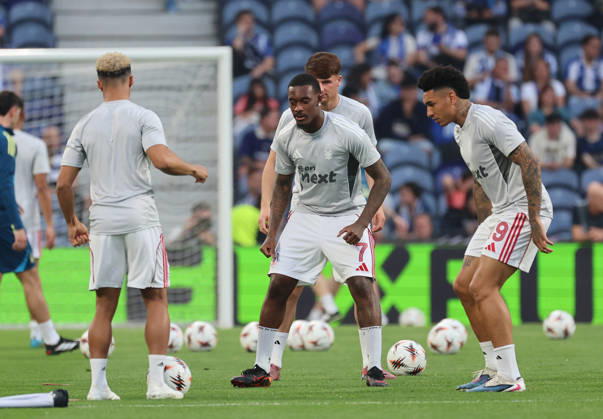POR: Porto v Nottingham Forest, Europa League, 9 April 2026 Callum Hudson-Odoi of Nottingham Forest in warm up the UEFA Europe League,Quartet finals 1st leg between Porto FC and Nottingham Forest FC at Stadium of Dragao on April 9,2026 in Porto (Portugal) (Photo by Luis de la Mata SportPix Sipa USA) Porto As Antas Porto Portugal Copyright: xLuisxdexlaxMatax xsportPix.org.ux