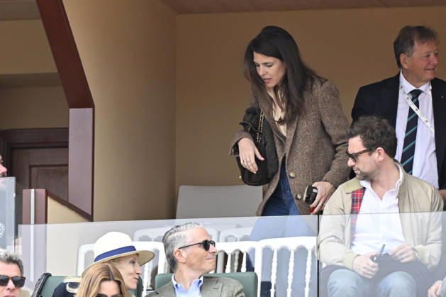 CELEBRITES : Tennis - Monte Carlo Rolex Masters 2026 - ATP, Tennis Herren - 10 04 2026 Sylvester Strautmann - Alexandra de Hanovre et la princesse Charlotte Casiraghi et Nicolas Mathieu NO CREDIT MONACO Copyright: xCCx