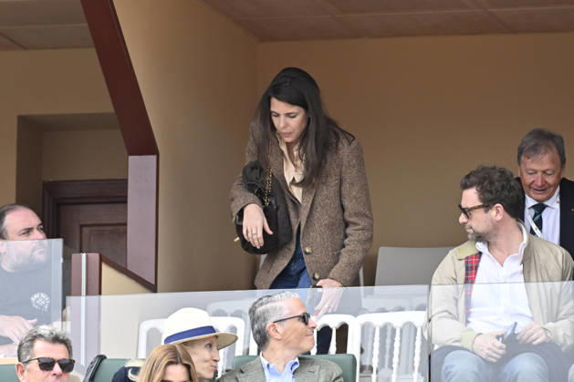 CELEBRITES : Tennis - Monte Carlo Rolex Masters 2026 - ATP, Tennis Herren - 10 04 2026 Sylvester Strautmann - Alexandra de Hanovre et la princesse Charlotte Casiraghi et Nicolas Mathieu NO CREDIT MONACO Copyright: xCCx