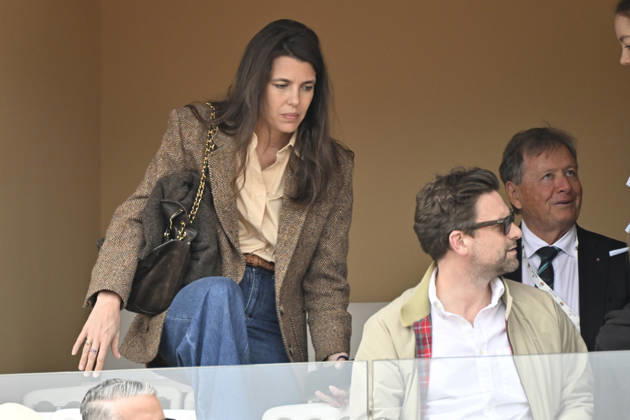 CELEBRITES : Tennis - Monte Carlo Rolex Masters 2026 - ATP, Tennis Herren - 10 04 2026 Sylvester Strautmann - Alexandra de Hanovre et la princesse Charlotte Casiraghi et Nicolas Mathieu NO CREDIT MONACO Copyright: xCCx