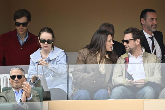 CELEBRITES : Tennis - Monte Carlo Rolex Masters 2026 - ATP, Tennis Herren - 10 04 2026 Sylvester Strautmann - Alexandra de Hanovre et la princesse Charlotte Casiraghi et Nicolas Mathieu NO CREDIT MONACO Copyright: xCCx