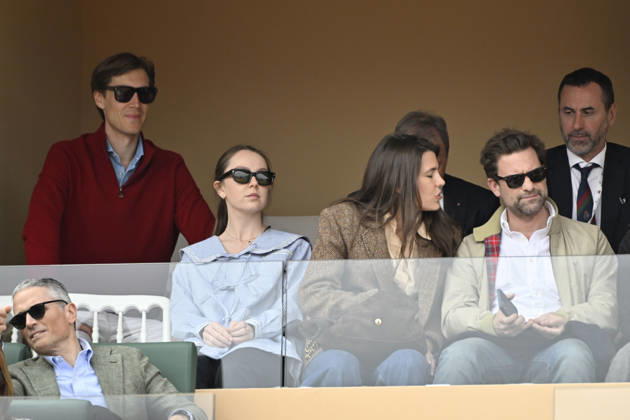CELEBRITES : Tennis - Monte Carlo Rolex Masters 2026 - ATP, Tennis Herren - 10 04 2026 Sylvester Strautmann - Alexandra de Hanovre et la princesse Charlotte Casiraghi et Nicolas Mathieu NO CREDIT MONACO Copyright: xCCx