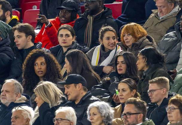 30.03.2026, Fussball Freundschafts-Länderspiele 2.Spieltag, Deutschland - Ghana, in der MHP-Arena Stuttgart (Deutschland). oben: Lena, Frau von Trainer Julian Nagelsmann (Deutschland), neben Burgi Nagelsmann, der Mutter von Trainer Julian Nagelsmann (Deutschland), mitte: Luisa Tah, Frau von Jonathan Tah (Deutschland), Tanja Undav (2.v.li) die Frau von Deniz Undav (Deutschland).