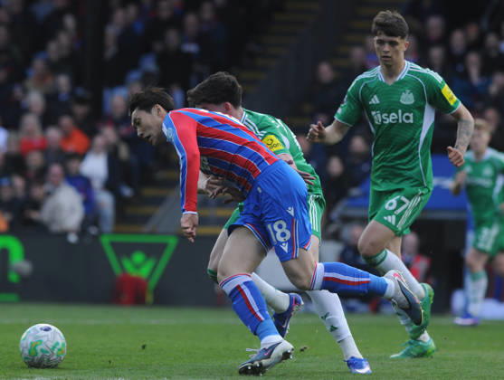 Football - 2025 2026 Premier League - Crystal Palace vs. Newcastle United - Selhurst Park - Sunday 12th April 2026 Daichi Kamada of Crystal Palace
