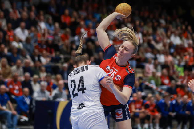 Handball, EHF EURO Cup Norway Slovakia Kristiansand 20260412 Norway s Henny Ella Reistad during the handball match in the EHF Euro Cup for women between Norway and Slovakia in Aquarama in Kristiansand The photo was taken on behalf of the Norwegian Handball Association Photo Trond R Teigen NTB Kristiansand Norway EDITORIAL USE ONLY RESTRICTED USE FOR BETTING COMPANIES  Copyright: xTrondxR.xTeigenx xNTBx