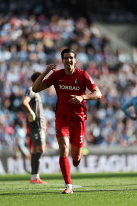 Real Club Celta v SC Freiburg - UEFA Europa League 2025 26 Quarter-Final Second Leg Igor Matanovic of SC Freiburg celebrates a goal during the UEFA Europa League 2025 26 Quarter-Final Leg Two match between Real Club Celta and SC Freiburg at Estadio Balaidos in Vigo, Spain, on April 16, 2026. vigo Vigo Spain Copyright: xLuisxEirasx originalFilename:eiras-uefaeuro260416_npBqg