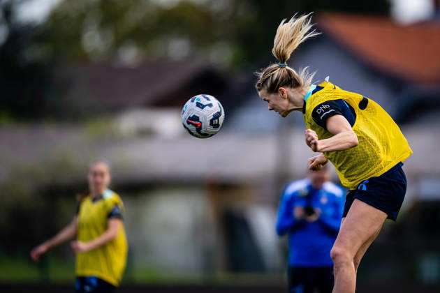 260417 Ada Hegerberg of the Norwegian women™s national football team during a training session on April 17, 2026 in Ptuj. Photo: Marius Simensen BILDBYRAN Cop 238 bbeng dam fifa women s world cup qualifier football fotball fotboll norge norway practice soccer training trening träning Copyright: MARIUSxSIMENSEN BB260417BB200