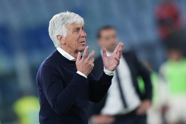 Roma™s head coach Gian Piero Gasperini during the Serie A EniLive soccer match between Roma and Atalanta at the Rome s Olympic stadium, Italy - Saturday April 18, 2026 - Soccer ( Photo by Alfredo Falcone LaPresse ) Copyright: xAlfredoxFalcone LaPressex