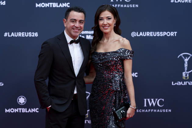 Laureus World Awards 2026 MADRID, SPAIN - APRIL 20: Xavi Hernandez and Nuria Cunillera attends the red carpet at the 2026 Laureus World Sport Awards at Palacio De Cibeles on April 20, 2026 in Madrid, Spain. Madrid Palacio de Cibeles Madrid Spain Copyright: xAlbertoxGardinx AGardin_20260420_Laureus_1778