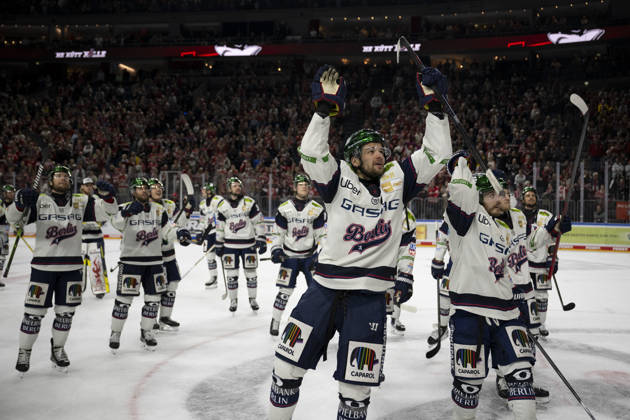 PENNY DEL 1 - Playoff Halbfinale - Kölner Haie - Eisbären Berlin; Köln, 20.04.2026 Berliner Eisbären - Finallist 2025 2026; PENNY DEL 1 - Playoff Halbfinale - Kölner Haie - Eisbären Berlin am 20.04.2026 in der Lanxess Arena in Köln (Deutschland). Copyright: xBEAUTIFULxSPORTS AndreasxDickx