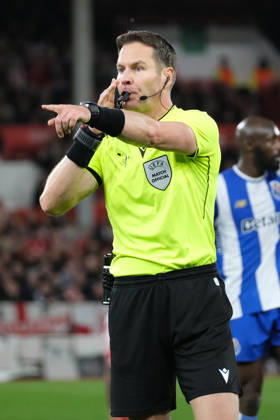 Nottingham Forest v FC Porto - UEFA Europa League Quarter Final Referee Danny Makkelie seen during the UEFA Europa league quarter final football match between Nottingham Forest and FC Porto. Final score : Nottingham Forest 1 : 0 FC Porto Nottingham United Kingdom Copyright: xPaulxBonserx xSOPAxImagesx 000210