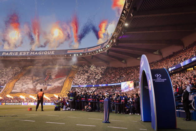 Paris, France. 28th Apr 2026. Champions League Ball von adidas liegt bereit Paris Saint-Germain - FC Bayern München 28.04.2026