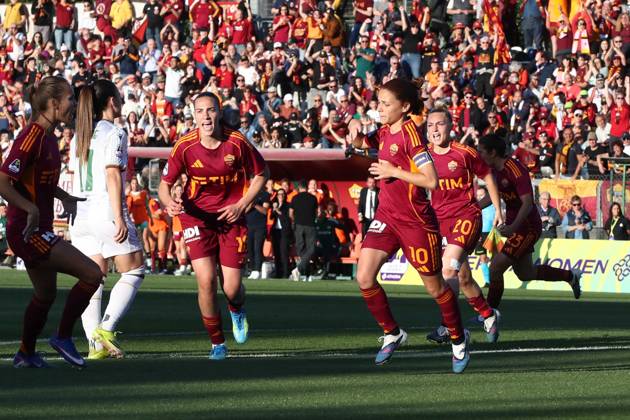 CALCIO - Serie A Femminile - AS Roma vs Ternana Women 02.05.2026 Roma vs Ternana (Serie A) Calcio; Femminile Nella foto: Esultanza (Foto Gino Mancini) Roma Italy Copyright: xIPAxSport ABACAx