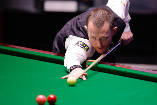 SHEFFIELD, ENGLAND - MAY 02: Mark Allen of Northern Ireland plays a shot in the Semifinal match against Wu Yize of China on day 15 of Halo World Championship, WM, Weltmeisterschaft 2026 at Crucible Theatre on May 2, 2026 in Sheffield, England. Copyright: xTaixChengzhex 111638739827