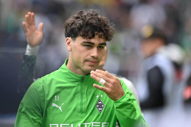 Giovanni REYNA (MG) Portraet, Portrait, Porträt, Einzelbild, angeschnittenes Einzelmotiv, Fussball 1. Bundesliga Saison 2025 2026, 32. Spieltag, Spieltag32, matchday32, Borussia Moenchengladbach (MG) - Borussia Dortmund (DO) 1-0 am 03.05.2026 BORUSSIA PARK Moenchengladbach DFL regulations prohibit any use of photographs as image sequences and or quasi-video oÂ
