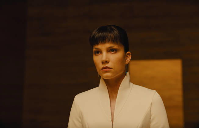 RELEASE DATE: October 6, 2017 TITLE: Blade Runner 2049 STUDIO: Columbia Pictures DIRECTOR: Denis Villeneuve PLOT: A young blade runner s discovery of a long-buried secret leads him to track down former blade runner Rick Deckard, who s been missing for thirty years. STARRING: SYLVIA HOEKS as Luv. Copyright: xColumbiaxPicturesx