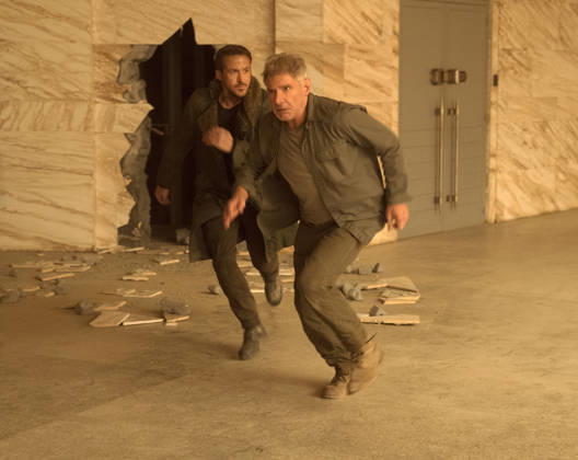 RELEASE DATE: October 6, 2017 TITLE: Blade Runner 2049 STUDIO: Columbia Pictures DIRECTOR: Denis Villeneuve PLOT: A young blade runner s discovery of a long-buried secret leads him to track down former blade runner Rick Deckard, who s been missing for thirty years. STARRING: RYAN GOSLING as K, HARRISON FORD. Copyright: xColumbiaxPicturesx