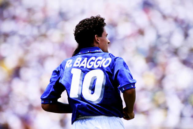 BAGGIO Roberto Team Italien WM Finale 1994 ROSE BOWL Stadion Pasadena FIFA Fussball Weltmeisterschaften 1994 in USA Spiel Finale Fussball WM 1994 Brasilien - Italien am 17.07.1994 in Pasadena Copyright: xLacixPerenyix