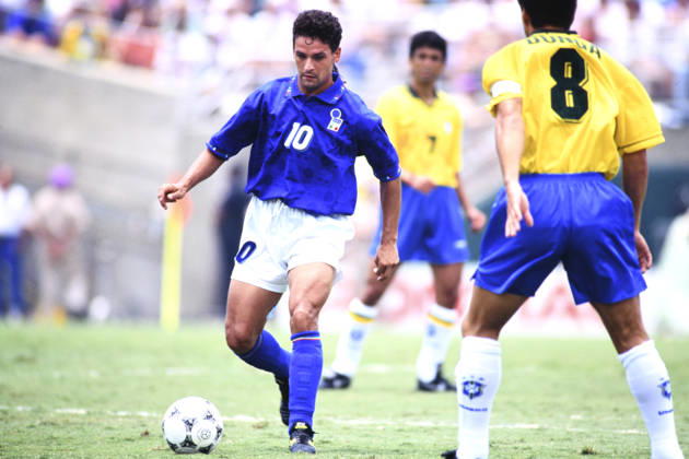 BAGGIO Roberto Team Italien WM Finale 1994 ROSE BOWL Stadion Pasadena FIFA Fussball Weltmeisterschaften 1994 in USA Spiel Finale Fussball WM 1994 Brasilien - Italien am 17.07.1994 in Pasadena Copyright: xLacixPerenyix