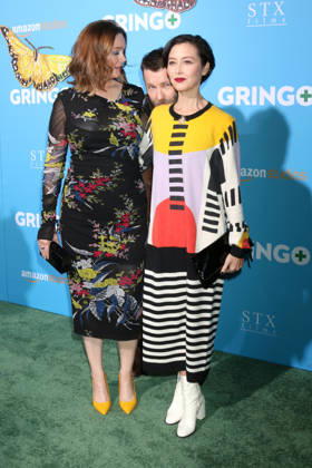 March 6, 2018 - Los Angeles, CA, USA - LOS ANGELES - MAR 6: Emily Deschanel, Joel Edgerton, Guest at the Gringo Premiere at Regal LA Live on March 6, 2018 in Los Angeles, CA Copyright: xKathyxHutchinsx