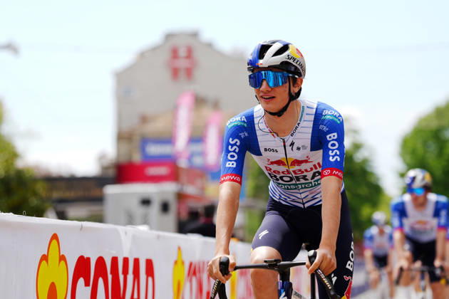 Italy™s Giulio Pellizzari of Red Bull - Bora - Hansgrohe during Stage 2 of the Giro d™Italia, from Burgas to Veliko Tarnovo, Bulgaria, Saturday, May 9, 2026. Copyright: xMassimoxPaolone LaPressex