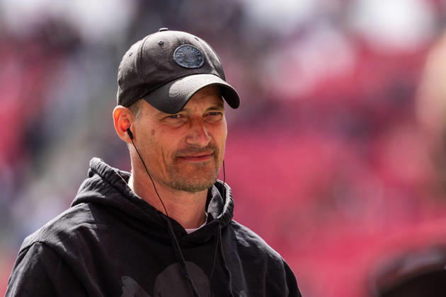 GER, Bundesliga, RB Leipzig - FC St. Pauli. 09.05.2026, Red Bull Arena, Leipzig, GER, Bundesliga, RB Leipzig - FC St. Pauli. Alexander Blessin (Coach FC St. Pauli) Â