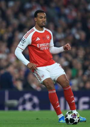 Arsenal FC v Atletico de Madrid - UEFA Champions League 2025 26 Semi Final Second Leg Gabriel of Arsenal on the ball during the UEFA Champions League 2025 26 Semi Final Second Leg match between Arsenal FC and Atletico de Madrid at Arsenal Stadium on May 5, 2026 in London, England. WARNING! This Photograph May Only Be Used For Newspaper And Or Magazine Editorial Purposes. May Not Be Used For Publications Involving 1 player, 1 Club Or 1 Competition Without Written Authorisation From Football DataCo Ltd. For Any Queries, Please Contact Football DataCo Ltd on +44 (0) 207 864 9121 London Arsenal Stadium England United Kingdom Copyright: xAllstarxPicturexLibraryxLtdx
