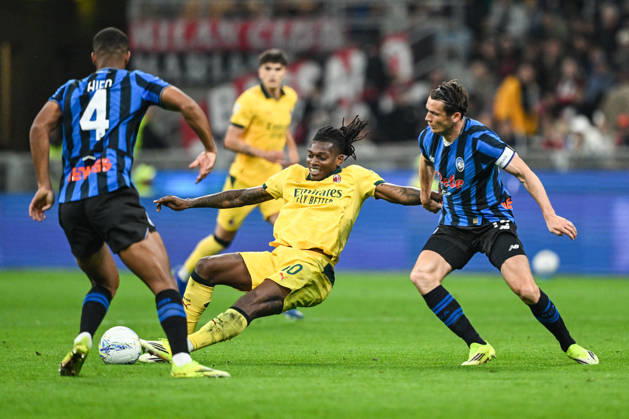 CALCIO - Serie A - AC Milan vs Atalanta BC Photo by IPA ABACAPRESS.COM84554152 - Rafael Leao of AC Milan in action during the Italian Serie A football match between AC Milan and Atalanta BC on 10 of May 2026 at Giuseppe Meazza San Siro Siro stadium in Milan, Italy. Credit: Tiziano Ballabio Milan Italy Copyright: xIPAxSport ABACAx