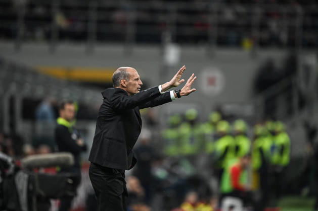 CALCIO - Serie A - AC Milan vs Atalanta BC Photo by IPA ABACAPRESS.COM84553032 - Head Coach Massimiliano Allegri of AC Milan react during the Italian Serie A football match between AC Milan and Atalanta BC on 10 of May 2026 at Giuseppe Meazza San Siro Siro stadium in Milan, Italy. Credit: Tiziano Ballabio Milan Italy Copyright: xIPAxSport ABACAx