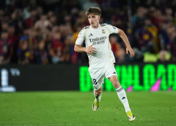 ESP: FC Barcelona, Barca - Real Madrid. La Liga EA Sports. Date 35 Cesar Palacios of Real Madrid CF during the La Liga EA Sports match between FC Barcelona and Real Madrid played at Spotify Camp Nou Stadium on 10 May 2026 in Barcelona, Spain. kpng Copyright: xBaguxBlancox xPRESSINPHOTOx PS_260510_BAR_RMA_2526_1445
