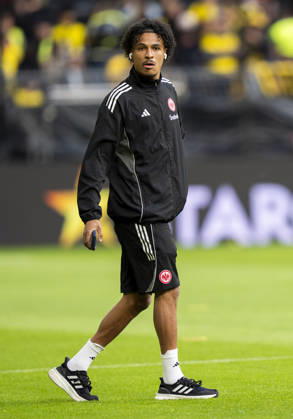 Jean-Matteo Bahoya (Eintracht Frankfurt, 19) Borussia Dortmund - Eintracht Frankfurt, 33. Spieltag, 1. Bundesliga in Dortmund, Signal Iduna Park DFL regulations prohibit any use of photographs as image sequences and or quasi-video. Copyright: HMBxMedia xMarcoxBader