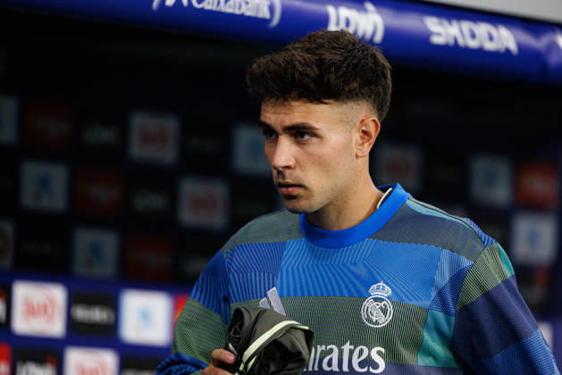 David Jimenez seen during LaLiga EASPORTS game between teams of RCD Espanyol de Barcelona and Real Madrid FC at RCDE Stadium (Maciej Rogowski Ball Raw Images) Barcelona RCDE Stadium Spain Copyright: xMaciejxRogowskix maciejrogowski_espanyol_realmadrid_2526-96