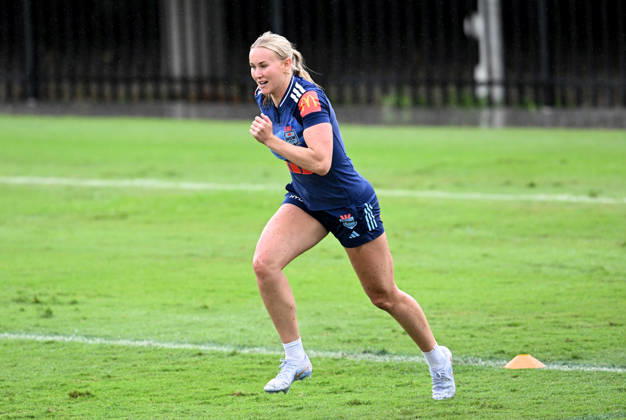 NSW BLUES WOMENS CAPTAINS RUN, Jaime Chapman is seen during a NSW Blues State of Origin captains run at Totally Workwear Stadium in Brisbane, Wednesday, May 13, 2026. Game two of the women™s State of Origin will be played tomorrow night in Brsibane at Suncorp Stadium. ( NO ARCHIVING, EDITORIAL USE ONLY BRISBANE QUEENSLAND AUSTRALIA  Copyright: xDARRENxENGLANDx 20260513152403960542