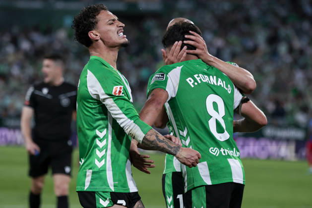 Real Betis V Elche CF - La Liga EA Sports Antony Matheus dos Santos of Real Betis celebrates a goal during the La Liga EA Sports match between Real Betis and Elche CF at La Cartuja Stadium in Seville, Spain, on May 12, 2026. Seville Spain Copyright: xJosexLuisxContrerasx originalFilename:joseluiscontreras-realbeti260512_npyKA