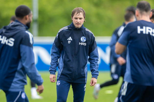 14.05.2026, Fussball, Training des FC Schalke 04. Finn Porath (FC Schalke 04). Gelsenkirchen Trainingsgelände FC Schalke 04 NRW Deutschland xRHR-FOTO YYx Copyright: RHR-FOTOx RHR-FOTO YY
