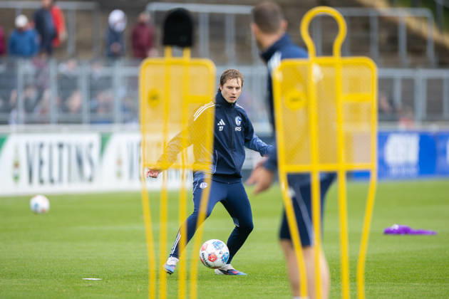 14.05.2026, Fussball, Training des FC Schalke 04. Finn Porath (FC Schalke 04). Gelsenkirchen Trainingsgelände FC Schalke 04 NRW Deutschland xRHR-FOTO YYx Copyright: RHR-FOTOx RHR-FOTO YY