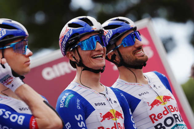 Italy™s Giulio Pellizzari of Red Bull - Bora - Hansgrohe during Stage 7 of the Giro d™Italia, from Formia to Blockhaus, Italy, Friday, May 15, 2026. Copyright: xGianMattiaxD™Alberto LaPressex