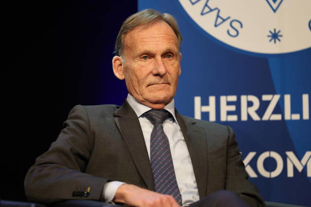 15.05.2026, Fussball, Saison 2025 2026, Ehrenamtsgala des Saarländischen Fußballverbandes, Präsident Hans-Joachim Watzke (Borussia Dortmund) Neunkirchen Gebläsehalle Saarland Deutschland (DEU) Copyright: xSebastianxBachx