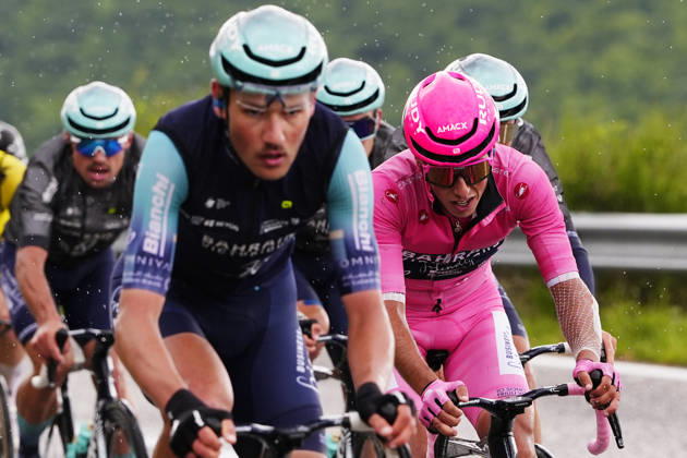 Portugal™s Afonso Oliveira Eulalio of Bahrain Victorious during Stage 7 of the Giro d™Italia, from Formia to Blockhaus, Italy, Friday, May 15, 2026. Copyright: xFabioxFerrari LaPressex