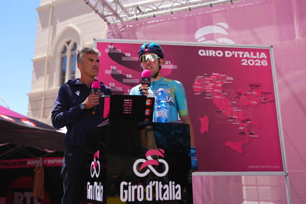 Italy™s Alberto Bettiol of XDS Astana Team during Stage 8 of the Giro d™Italia, from Chieti to Fermo, Italy, Saturday, May 16, 2026. Copyright: xMassimoxPaolone LaPressex
