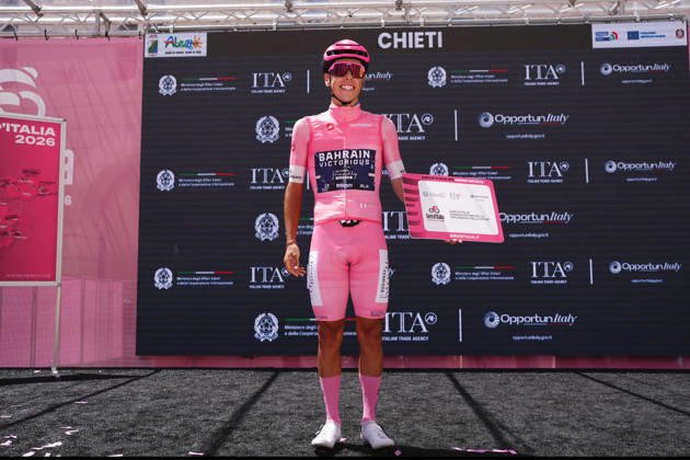 Portugal™s Afonso Oliveira Eulalio of Bahrain Victorious during Stage 8 of the Giro d™Italia, from Chieti to Fermo, Italy, Saturday, May 16, 2026. Copyright: xMassimoxPaolone LaPressex