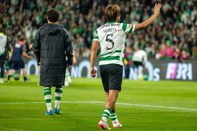 Hidemasa Morita seen during Liga Portugal game between teams of Sporting CP and Gil Vicente FC at Estadio Jose Alvalade (Maciej Rogowski Ball Raw Images) Lisbon Estadio Jose Alvalade Portugal Copyright: xMaciejxRogowskix ROG_SPO_GIL_2526
